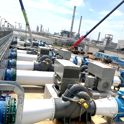 煙臺萬華第十循環水站大口徑電動···